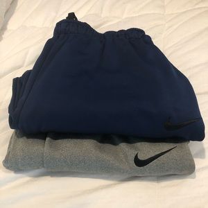 Men’s Nike Sweatpants - Dark Blue and Grey - XL